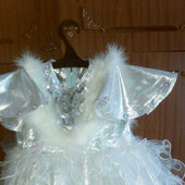 Новогоднее платье "Снежинка" на девочку 3-4 лет