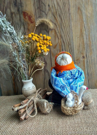 Народная кукла Бабка характерная ручной работы на заказ
