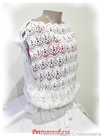 Платье-туника "Сruise" вязаная крючком ручной работы на заказ