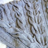 Вязаный свитер "Косы" от Knit by Heart в Москве