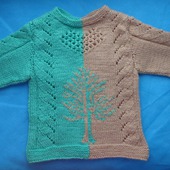 Пуловер с деревом