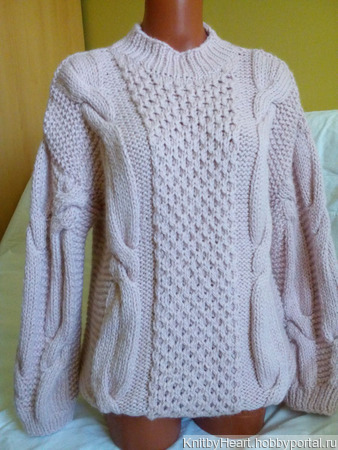 Модный вязаный свитер ручной работы ручной работы на заказ