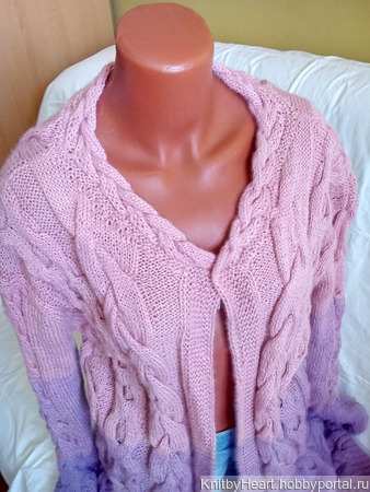    Pink Rose    Knit by Heart    
