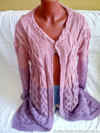    Pink Rose    Knit by Heart    