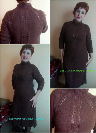 Платье вязаное ручной работы на заказ