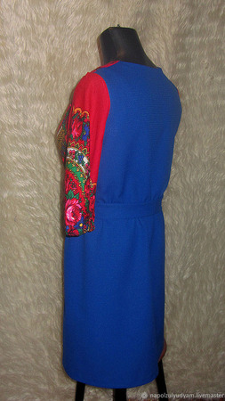 Платье из японского платка ручной работы на заказ