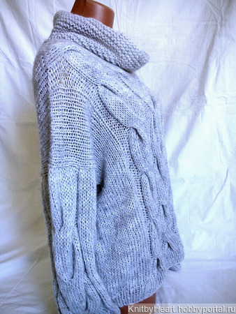 Вязаный свитер из мохера в Москве ручной работы на заказ