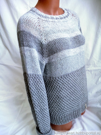 Вязаный свитер "STAR" ручной работы в Москве ручной работы на заказ