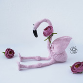 Мастер-класс "Розовый Фламинго крючком "