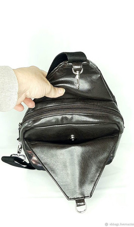 Сумка-рюкзак-перевязь однолямочный ручной работы на заказ