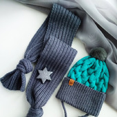 Комплект шапка и шарф детский