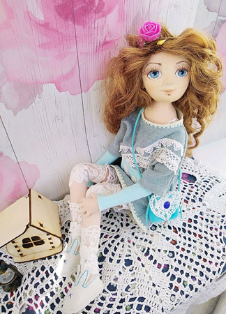 Кукла текстильная Стеллочка ручной работы на заказ