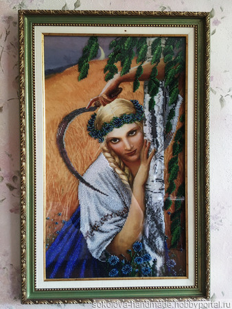 Картина "Жница" ручной работы на заказ