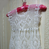 Платье для девочки вязаное крючком