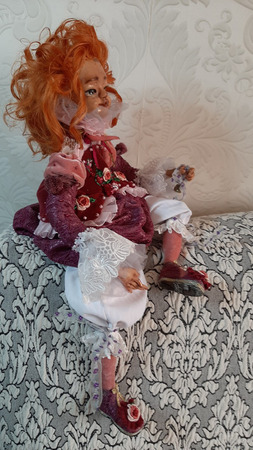 Будуарная кукла: Солнышко моё ручной работы на заказ