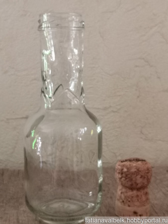 Маленькая бутылочка зиг-заг ваза ручной работы на заказ