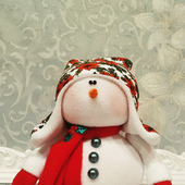 Кукла ручной работы - Снеговик