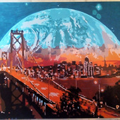 Картина "Мост в Сан-Франциско"