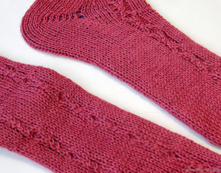 Носки женские "Мережка" вязаные ручной работы на заказ