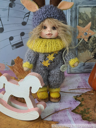 Текстильная кукла Олененок ручной работы на заказ