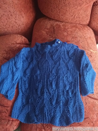 Пуловер для девочки ручной работы на заказ