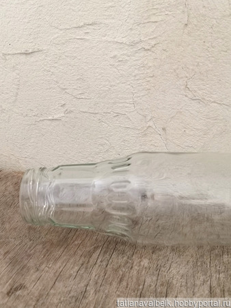 Маленькая бутылочка с ребрами ваза ручной работы на заказ