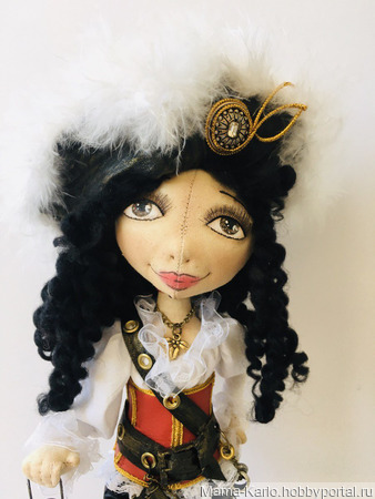 Кукла-пиратка Черная Роза ручной работы на заказ