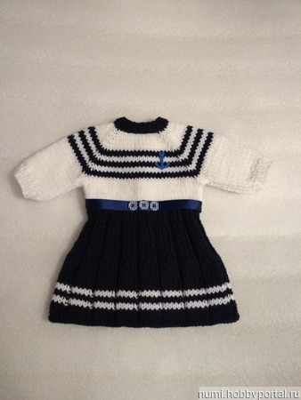 Платье в морском стиле для Беби Бон "Матроска" ручной работы на заказ