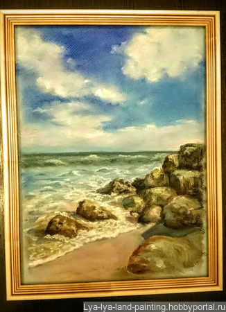 Картина "Берег моря" ручной работы на заказ