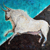 Картина акрил "Небесный бык"