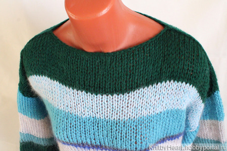 Вязаный свитер в стиле ColorBlock ручной работы на заказ