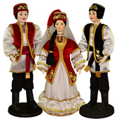 Татарские народные куклы в национальных костюмах