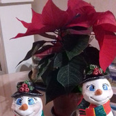 Снеговики: Новогодние сувениры: Снеговик-ночник