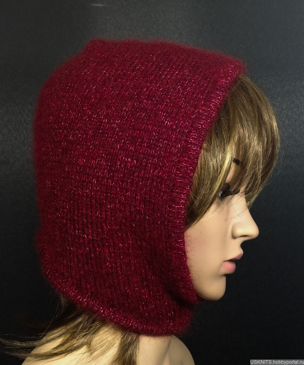 Вязаная женская шапка шлем – купить в интернет-магазине HobbyPortal.ru с доставкой