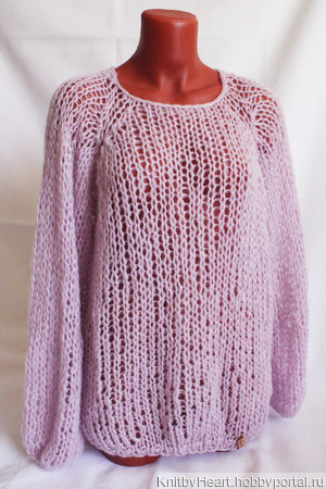 Вязаный свитер из кидмохера в Екатеринбурге ручной работы на заказ
