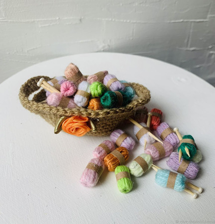 Элементы для скрапбукинга: Декор «Крошечные клубочки» ручной работы на заказ