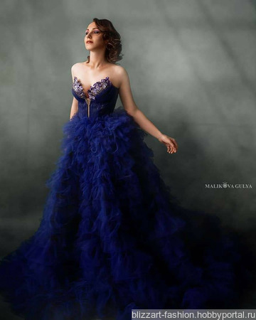 Blue violet dress ������ ������ �� �����