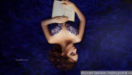 Blue violet dress ������ ������ �� �����