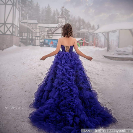 Blue violet dress    