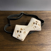 Керамическая галстук-бабочка с двумя черепами №1. Унисекс