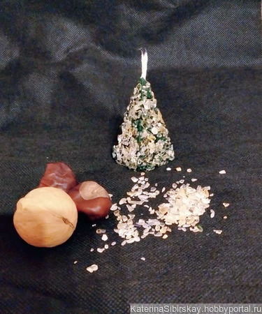 Денежные свечи с натуральным цитрином ручной работы на заказ