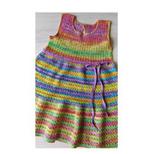 Детское летнее вязаное платье