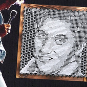 Элвис Пресли филейный портрет