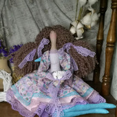 Интерьерная кукла тильда. Фея Арина. Текстильная кукла ручной работы.