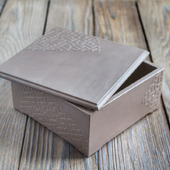 Шкатулка ящик короб коробка для хранения украшений из дерева "Дейзи"