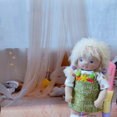 Кукла вальдорфская Мила с одеждой