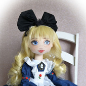 Алиса в стране чудес. Текстильная кукла