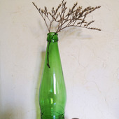 Бутылка зеленое стекло Фигура