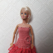 Платье для куклы барби или похожих.
