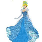 Дизайн машинной вышивки  Принцесса  Золушка